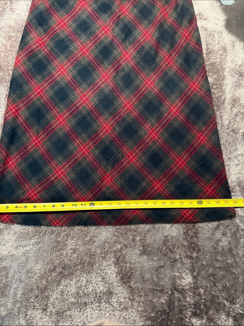 💃🏻 Sag Harbor Maxi Skirt — Red & Black Plaid — Sz 16 / C - Picture 11 of 11